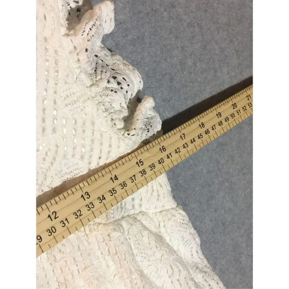 Womens Judith March x DeDe Raad Romper Size Small White Oopsie Daisy Babydoll - Picture 2 of 3